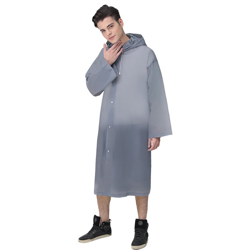 Generic - EVA Hooded Raincoat Grey - Image 1