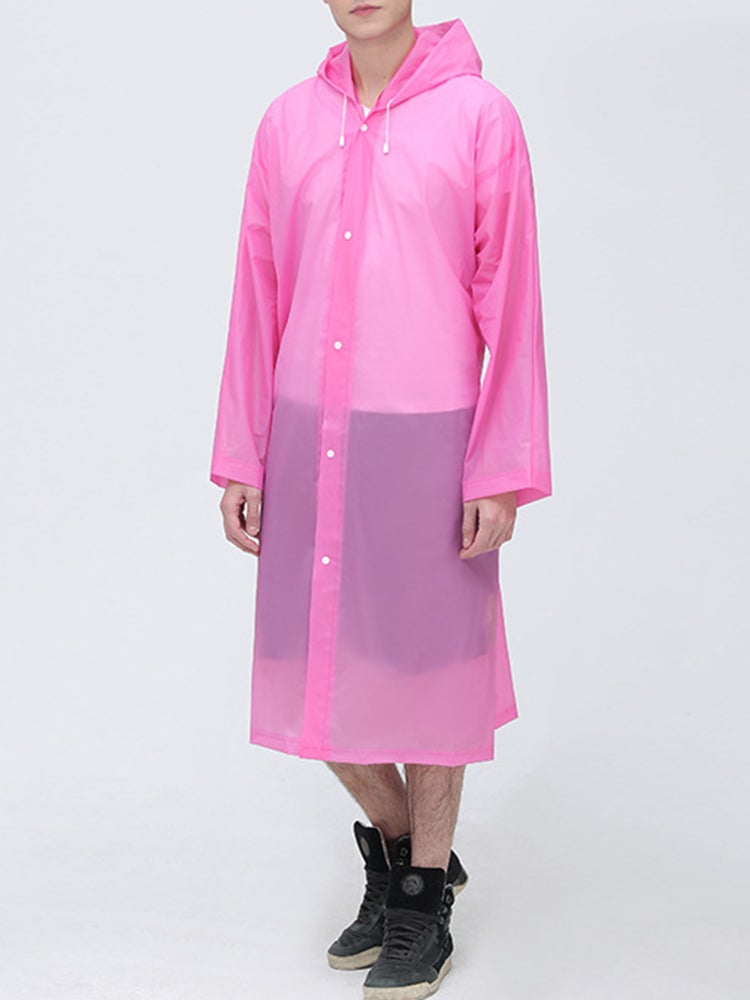 EVA Hooded Raincoat Pink  - Image 5