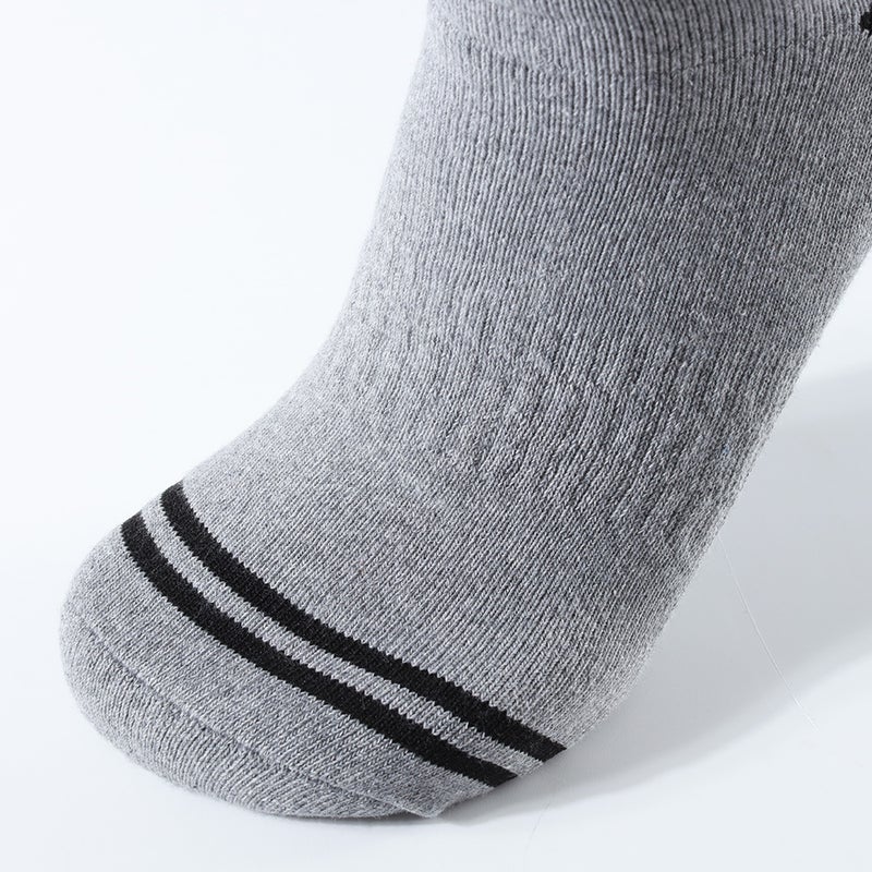 6 Pair Of Striped Mid Calf Socks Blue  - Image 5