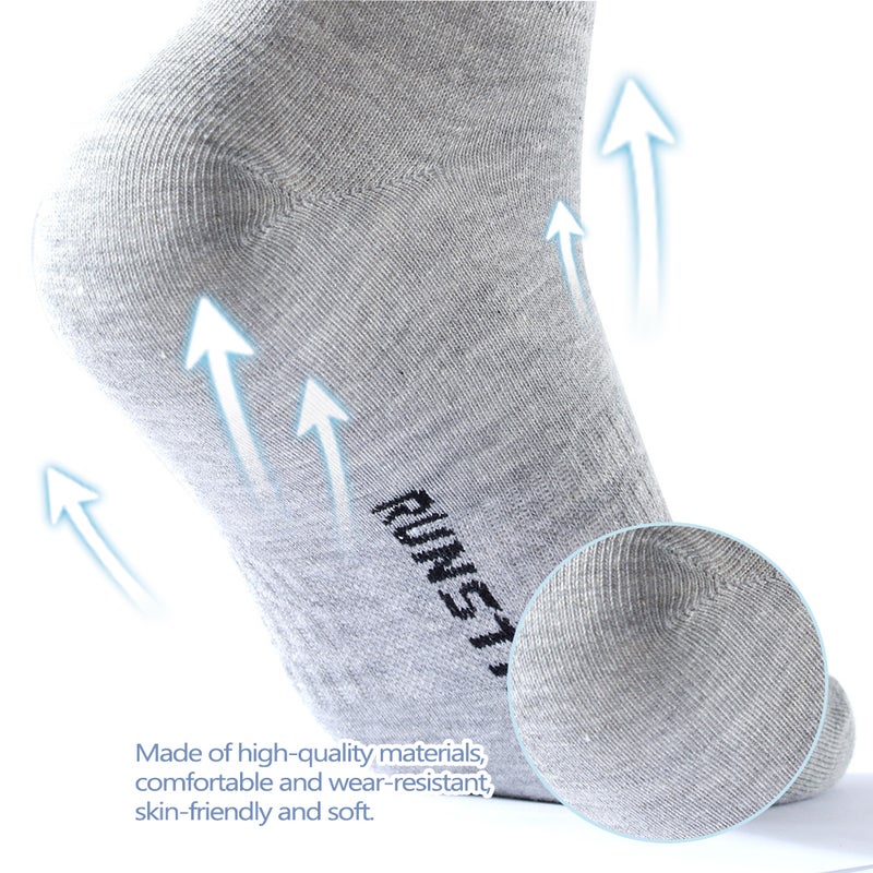 Generic 12 Pairs Of Solid Ankle Length Socks White  - Image 5