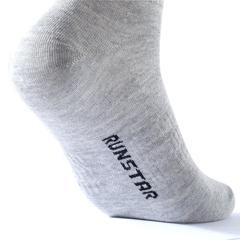 12 Pairs Of Solid Ankle Length Socks Black  - Image 4