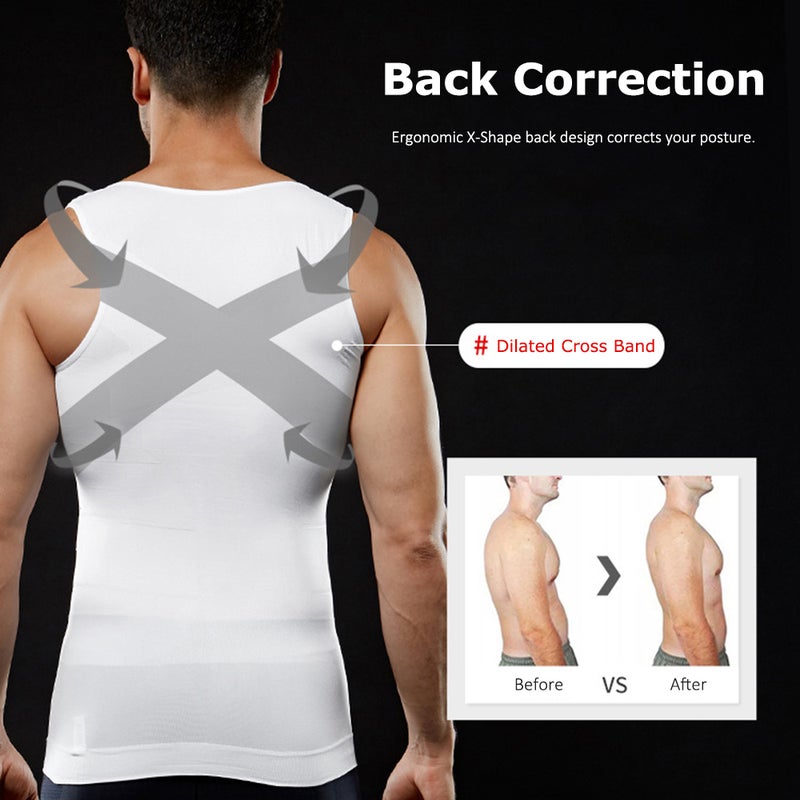 Generic - Tight Fitting Belly Chest Slimming Vest Black - Image 1