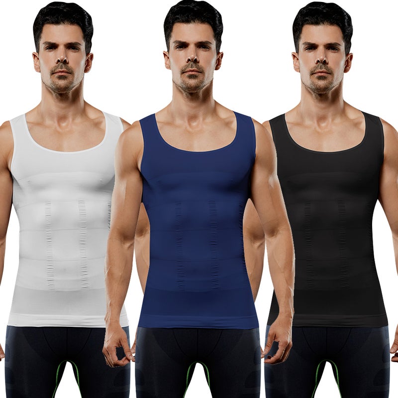 Generic - Tight Fitting Belly Chest Slimming Vest Black - Image 1