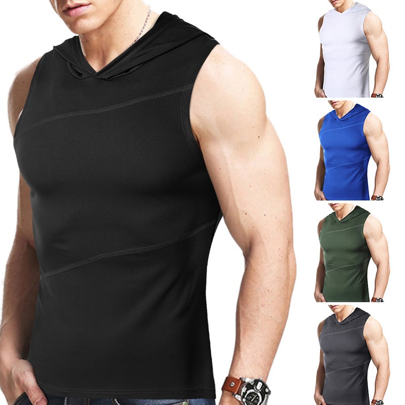 Generic - Athletic Hooded Vest Green - Image 1