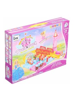 KEESS 30-Piece Dream Castle Train Race Track Set Multicolor 90 x 50cm  - Image 1