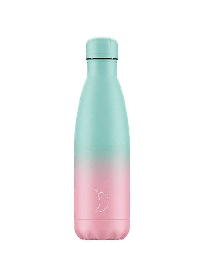 Gradient Water Bottle Green/Pink