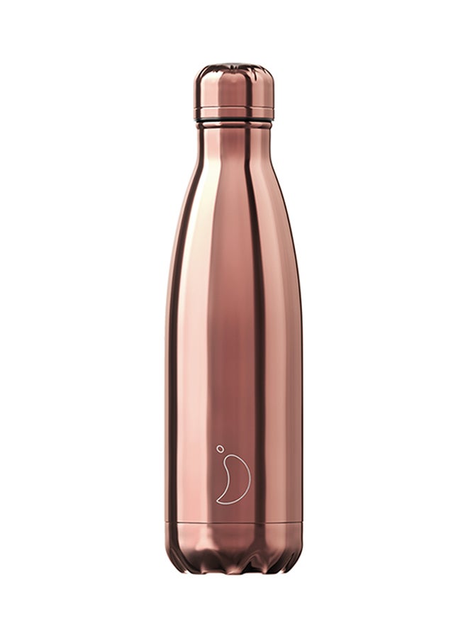 Chilly's - Chrome Water Bottle Rose Gold - Image 1