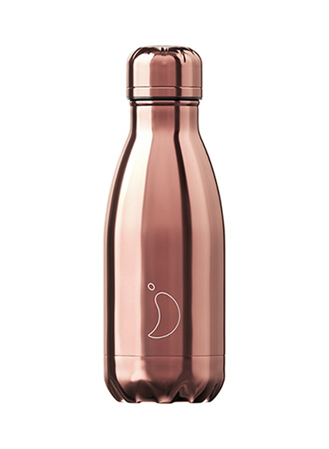 Chilly's - Chrome Water Bottle Rose Gold - Image 1