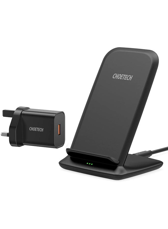 CHOETECH Wireless Charger With Adapter Black - Image 1