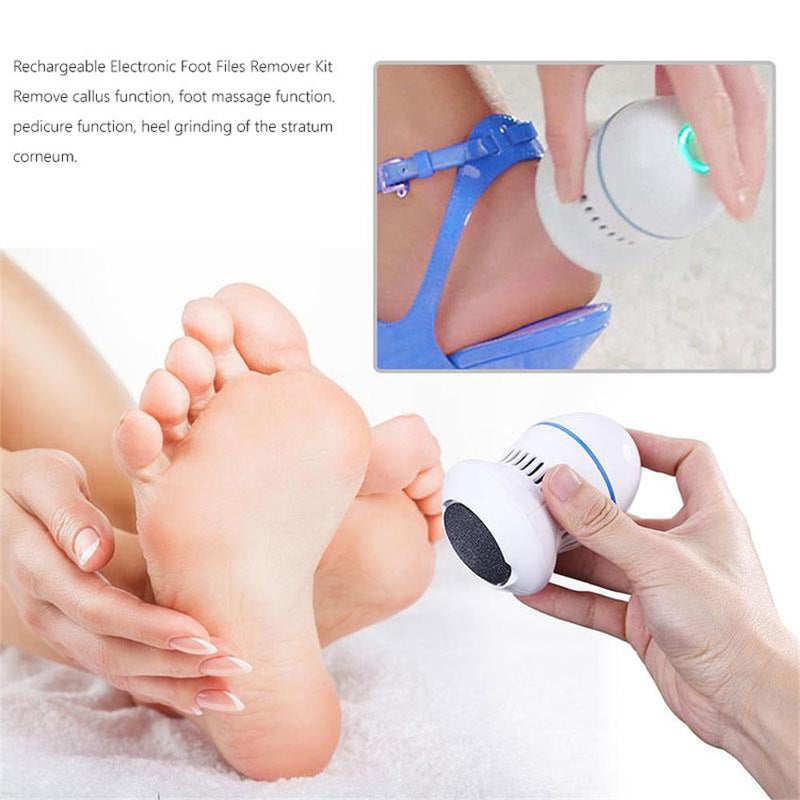 جهاز إلكتروني للعناية بالقدمين وإزالة الجلد الميت أبيض - Image 5