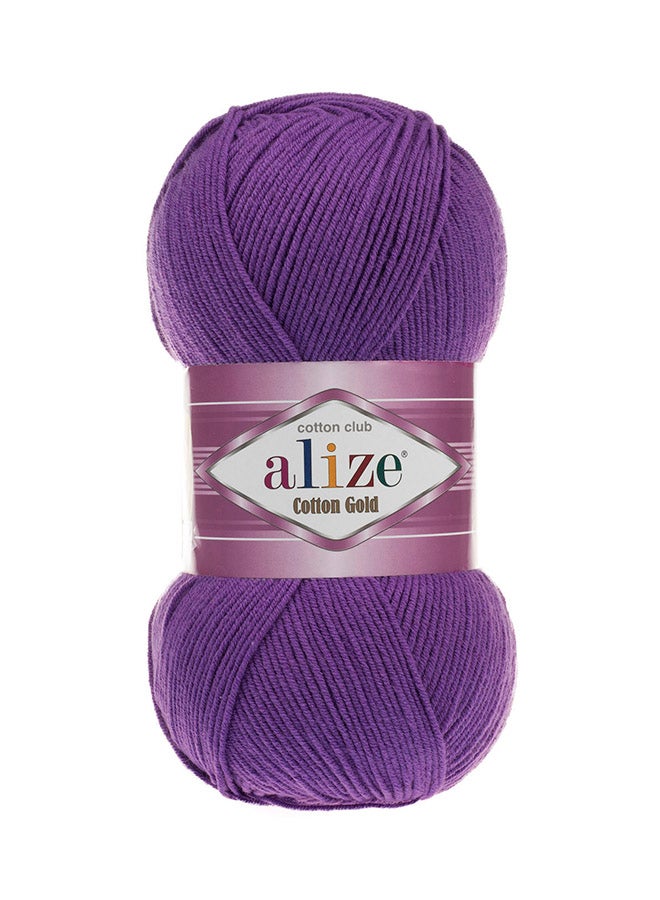 ALIZE Cotton Gold Hand Knitting Yarn Purple 100grams