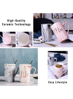 Generic Mr And Mrs Coffee Mug Set Multicolour  - Image 2