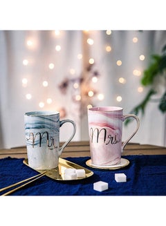 Generic Mr And Mrs Coffee Mug Set Multicolour  - Image 5