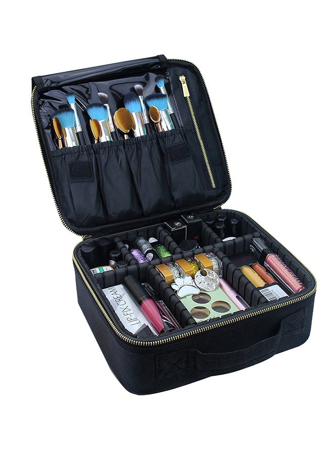 منظم مستحضرات تجميل محمول أسود - Image 1