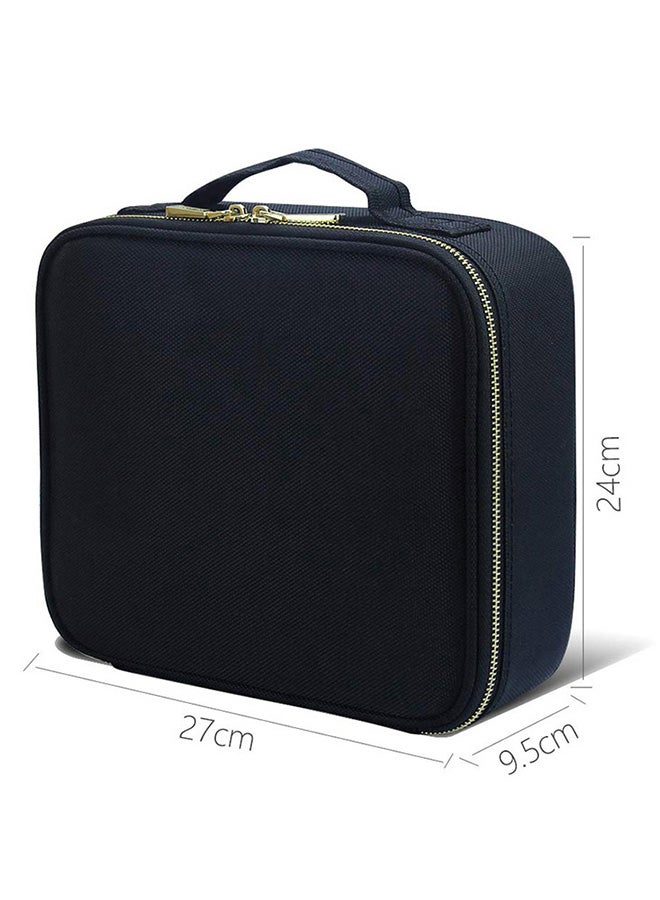 منظم مستحضرات تجميل محمول أسود - Image 3