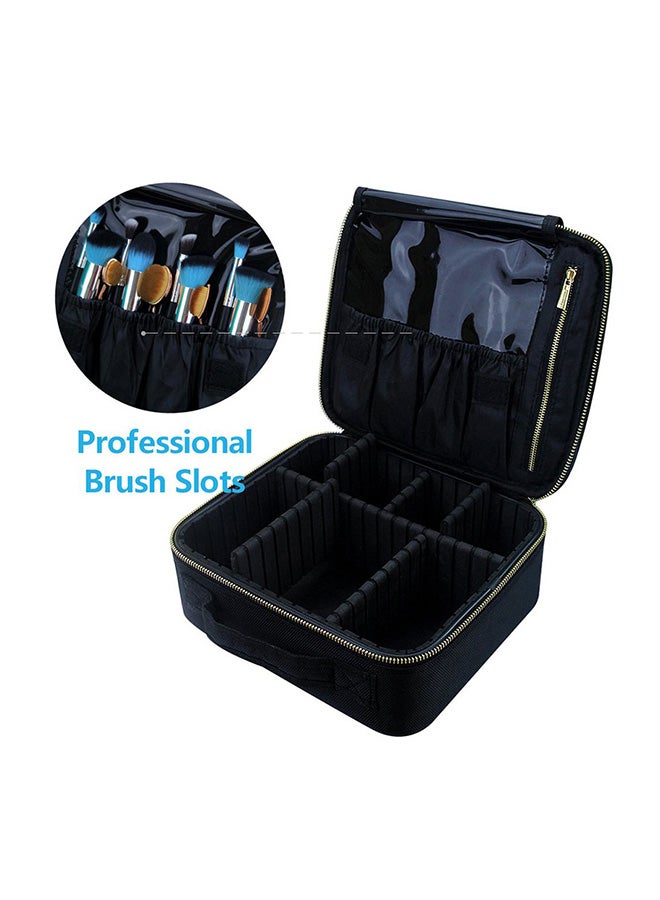 منظم مستحضرات تجميل محمول أسود - Image 4