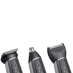 babyliss Carbon Titanium 10-in-1 Multi Trimmer For Men | 200 grams Lightweight Design | High Power 60 Minutes Cordless Use | Attachments For Multiple Body Hair Trim & Washable Heads | MT727SDE Grey/Black  - Image 4