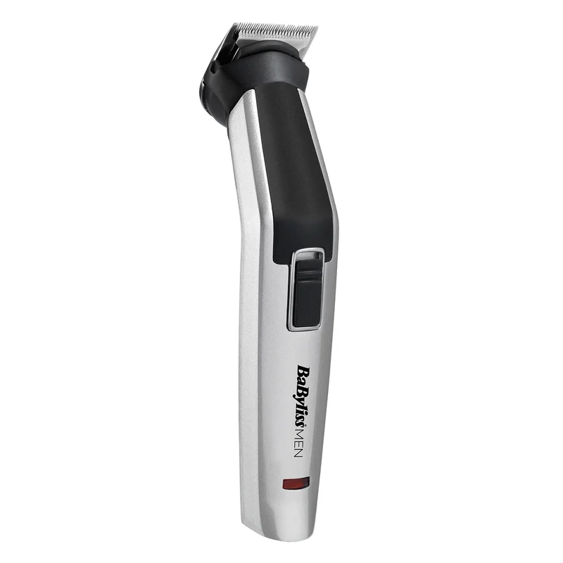 babyliss 8-In-1 Multi-Trimmer | Easy-To-Use Design | Titanium Blades For Precise Cutting | Cordless Operation  | 60 Mins of Runtime | Washable Cutting Heads MT726SDE Silver/Black/White