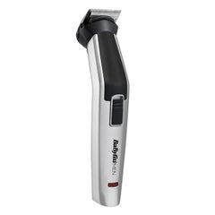 babyliss 8-In-1 Multi-Trimmer | Easy-To-Use Design | Titanium Blades For Precise Cutting | Cordless Operation  | 60 Mins of Runtime | Washable Cutting Heads MT726SDE Silver/Black/White  - Image 3