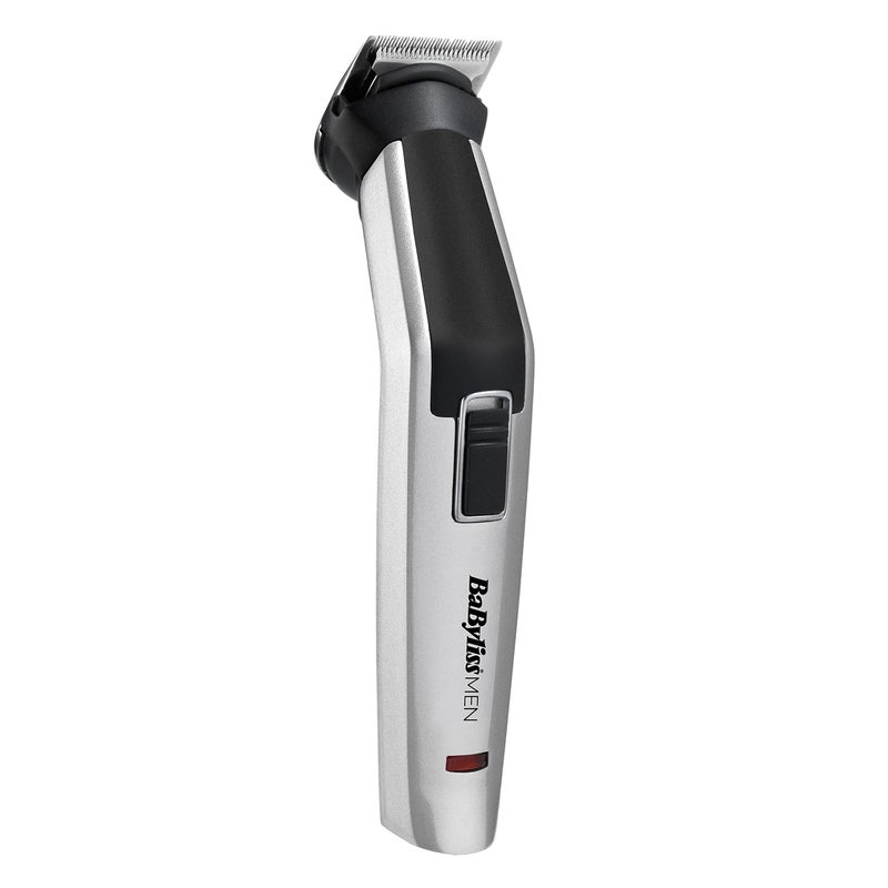 babyliss - 8-In-1 Multi-Trimmer | Easy-To-Use Design | Titanium Blades For Precise Cutting | Cordless Operation  | 60 Mins of Runtime | Washable Cutting Heads MT726SDE Silver/Black/White - Image 1