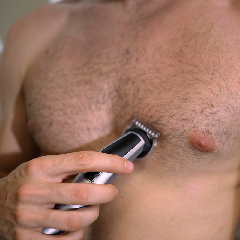 babyliss - 8-In-1 Multi-Trimmer | Easy-To-Use Design | Titanium Blades For Precise Cutting | Cordless Operation  | 60 Mins of Runtime | Washable Cutting Heads MT726SDE Silver/Black/White - Image 1