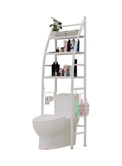NuSense Metal Toilet Shelf White 44X166X25cm  - Image 1
