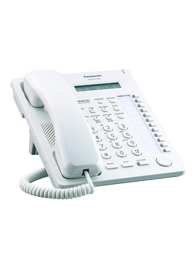 Panasonic LCD Display Corded Phone White - Image 2