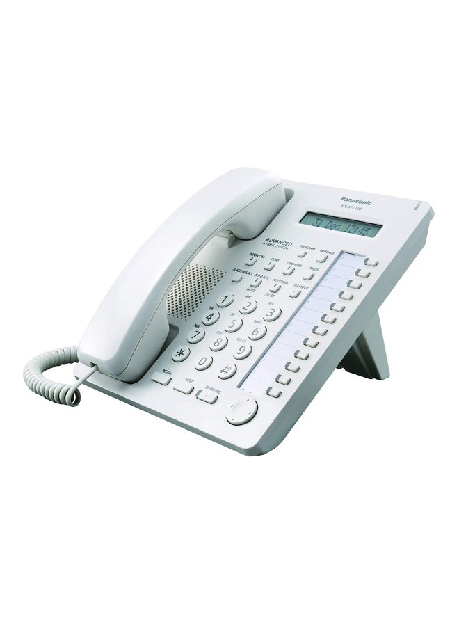 Panasonic LCD Display Corded Phone White - Image 3