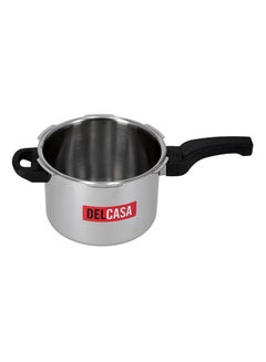 DELCASA Stainless Steel Dishwasher Safe Pressure Cooker Silver 5Liters  - Image 4