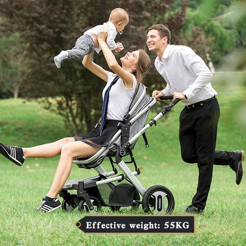 كيدل عربة أطفال هاي فيو بلون بيج/ أسود - Image 5