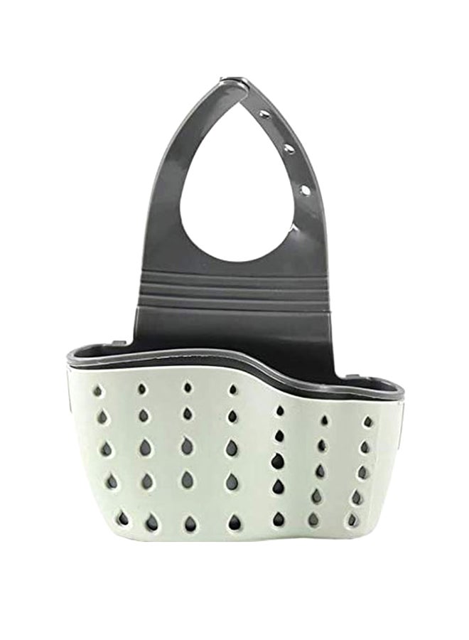 Sink Shelf Soap Sponge Drain Rack Grey 22cm - Image 1