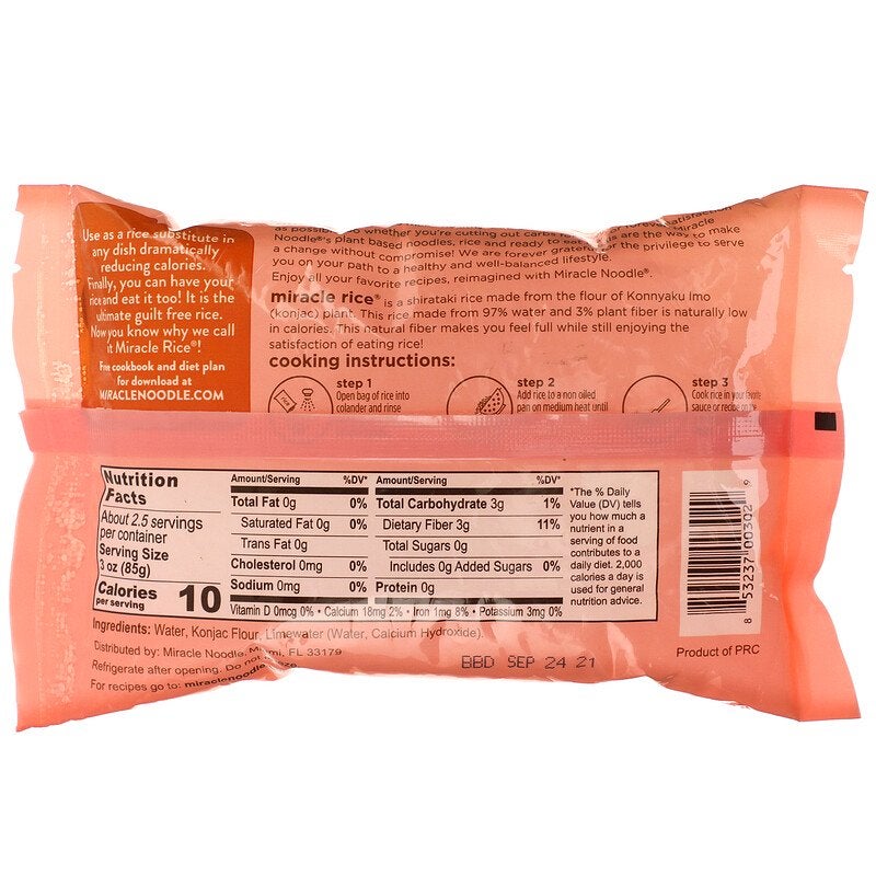 Miracle Noodle Miracle Rice 8ounce - Image 2