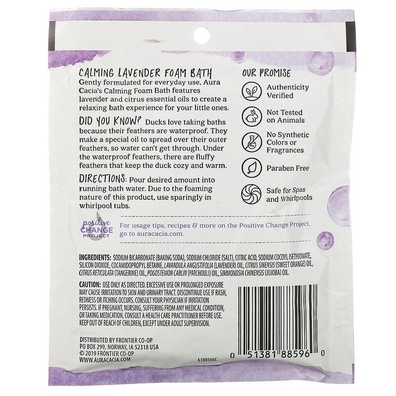 Aura Cacia Calming Lavender Foam Bath  - Image 2