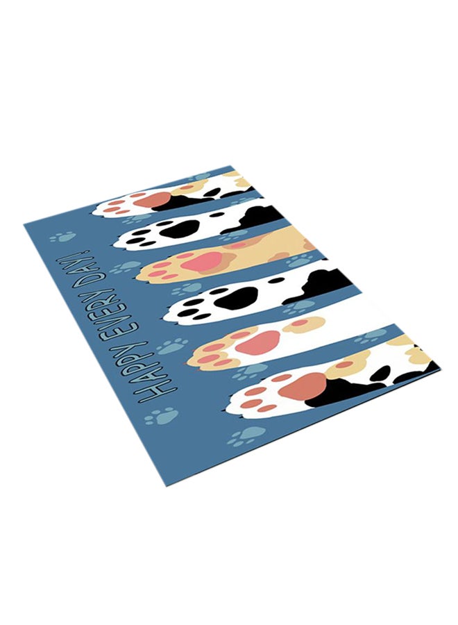 Angel city - Paw Printed Kitchen Floor Mat Multicolour 40X60cm - Image 1