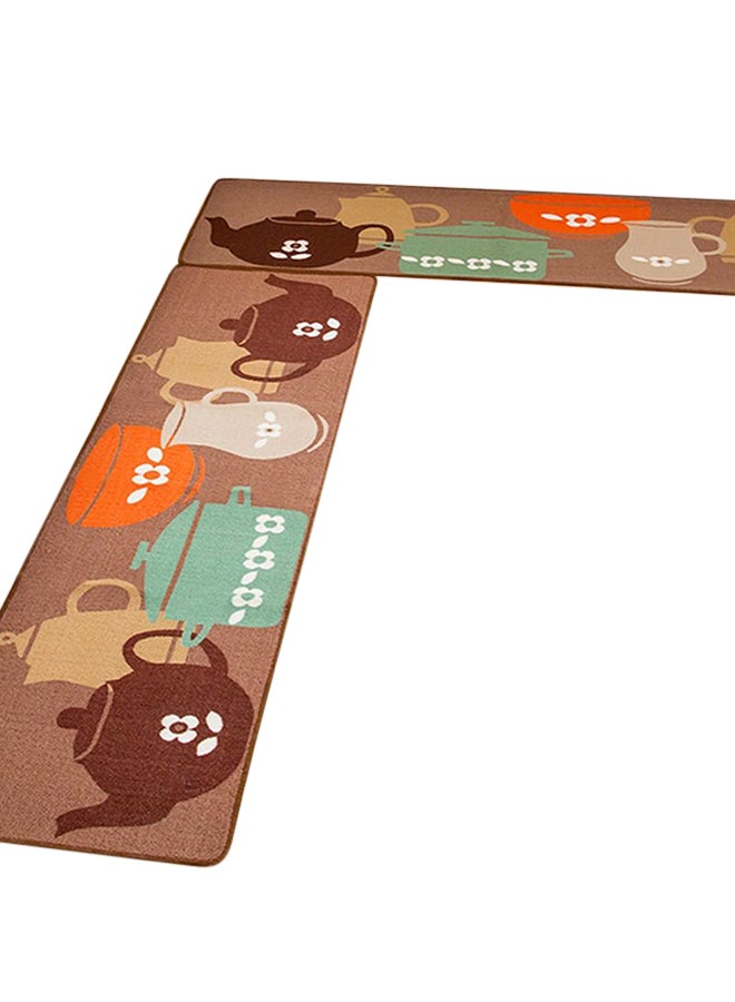 Water Absorbent Anti-Slip Floor Mat Multicolour 40(W)x60(L)centimeter 
