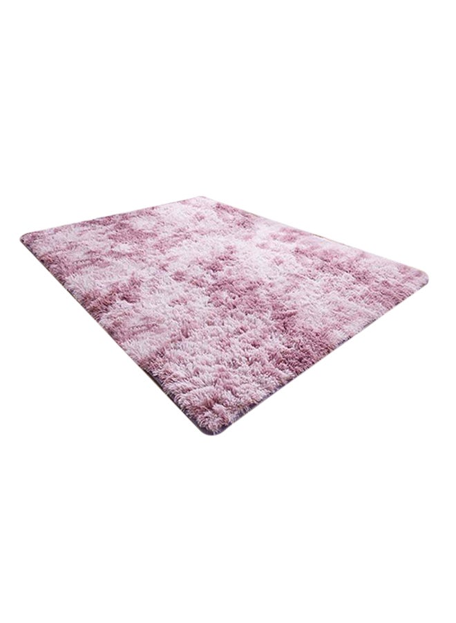 Anti-Skid Rectangular Fluffy Rug Pink Purple 30x9x21cm