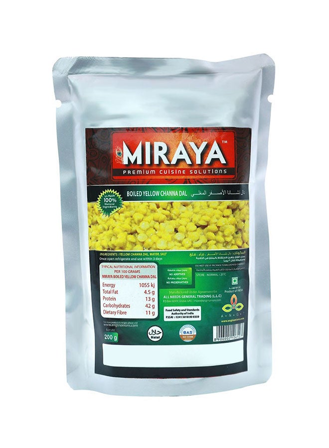 Miraya - Boiled Yellow Chana Dal 200grams - Image 1