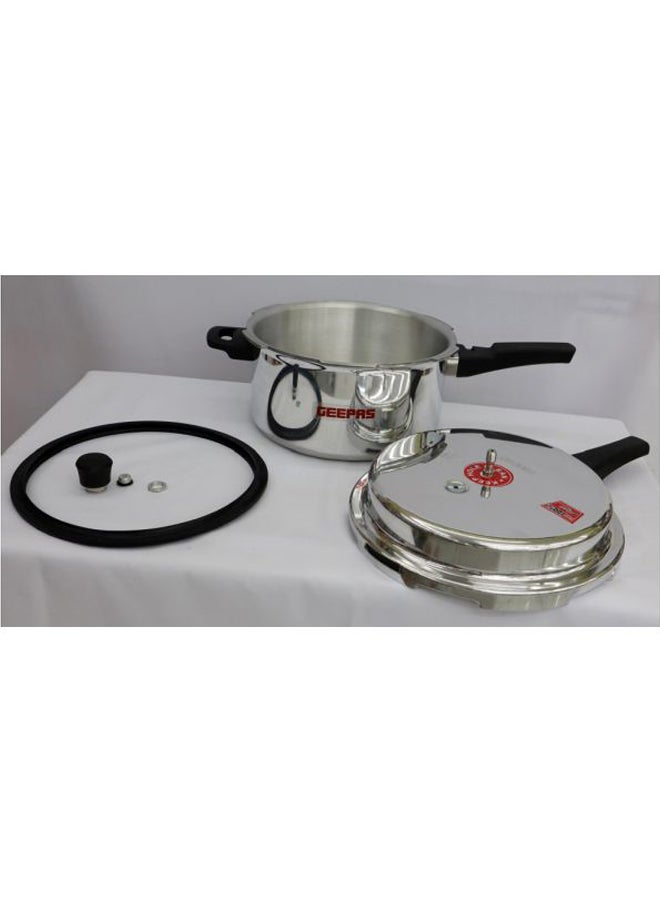 Aluminium Premium Quality Induction Compatible Base NonStick Pressure Cooker 7.5Liters