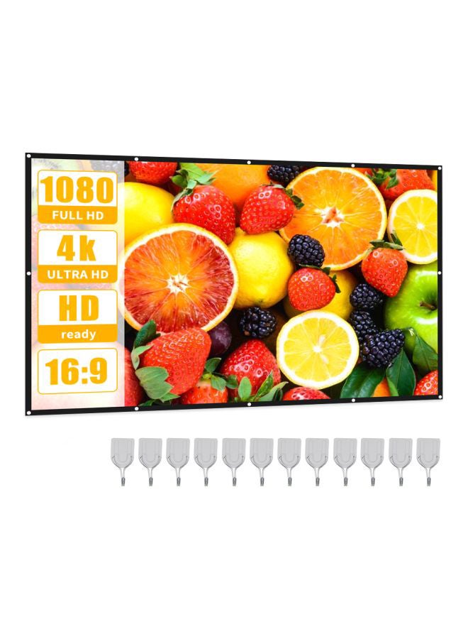 أيبيسي شاشة عرض سهلة الحمل بدقة 4K مزودة بخطافات لاصقة للتثبيت OS3946-150 أبيض - Image 1