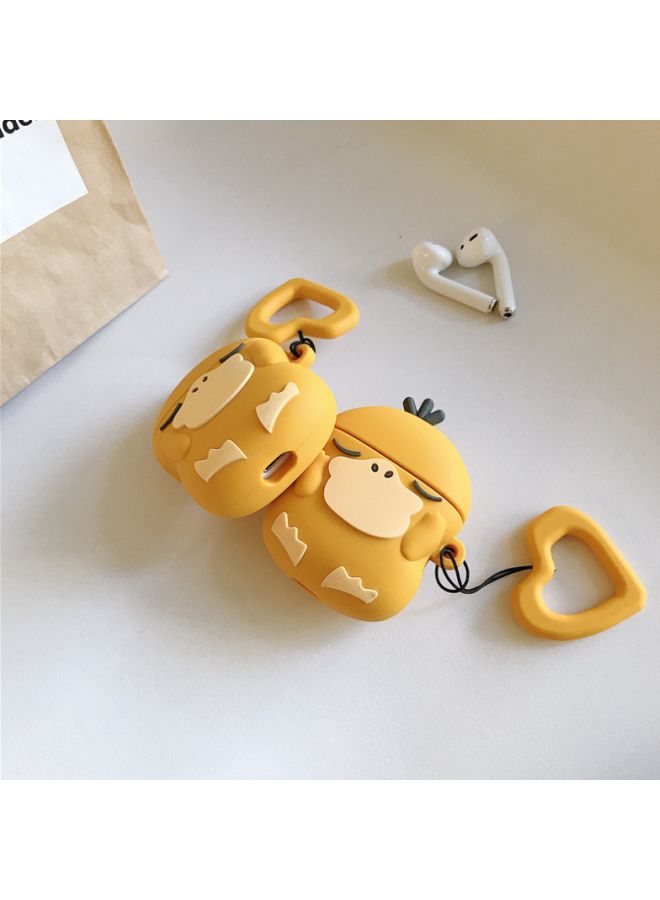 Beauenty Cartoon Themed Protective Case Cover For Apple AirPods 1/2 Yellow/Beige/Black - Image 4