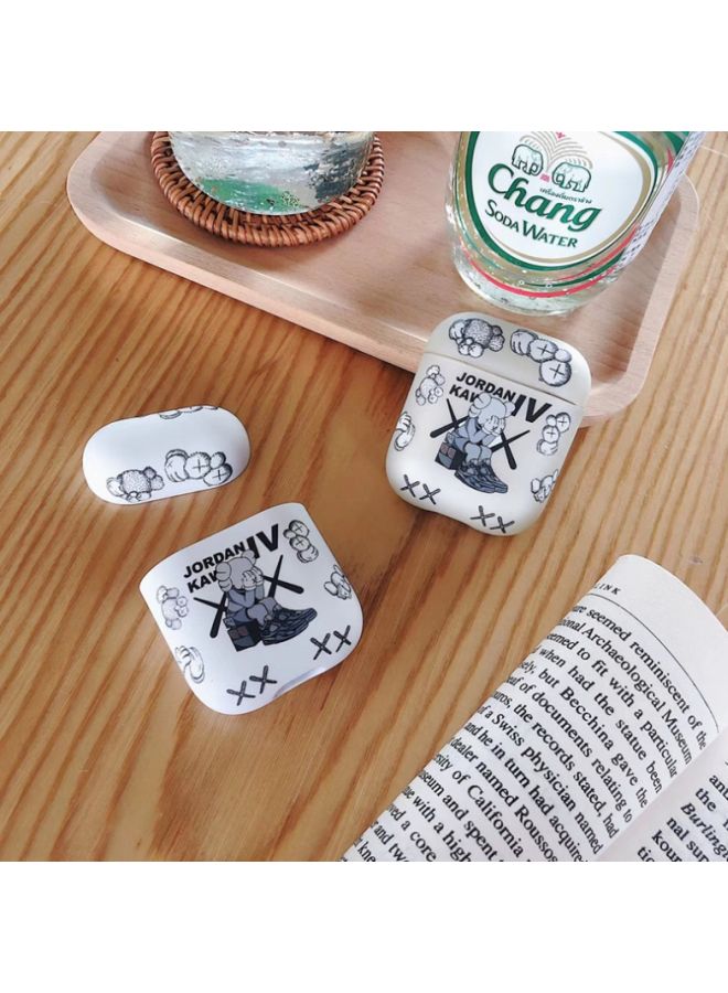 Beauenty Chao Themed Protective Case Cover For Apple AirPods 1/2 Black/White - Image 2