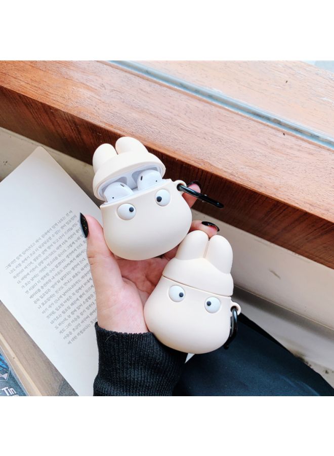 Beauenty Smart Cartoon Themed Protective Case Cover For Apple AirPods 1/2 White/Black  - Image 2