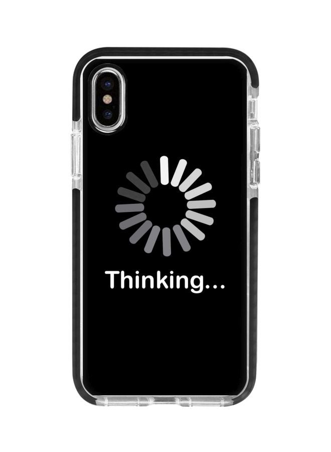 Stylizedd Impact Pro Series Thinking Printed Case Cover For Apple iPhone XS/X Black/White - Image 1