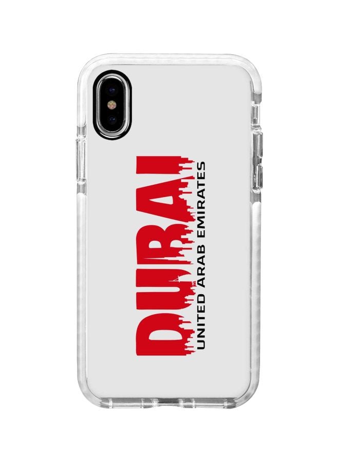 Stylizedd Impact Pro Dubai Horizon Printed Case Cover For Apple iPhone XS Max White/Red/Black - Image 1