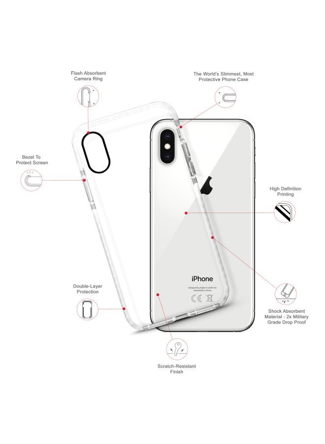 Stylizedd - Impact Pro Series Hacker Printed Case Cover For Apple iPhone XS Max Clear/White - Image 1