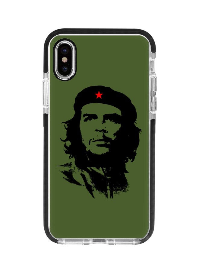 ستايلايزد غطاء حماية من سلسلة إمباكت برو بطبعة تشي جيفارا لهاتف أبل آيفون Xs ماكس أخضر/أسود - Image 1