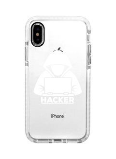 Impact Pro Series Hacker Printed Case Cover For Apple iPhone XS Max Clear/White