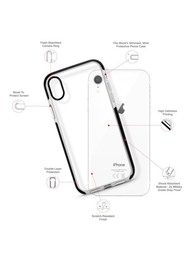 Stylizedd Impact Pro Series Oh Crop Printed Case Cover For Apple iPhone XR Clear/White - Image 2