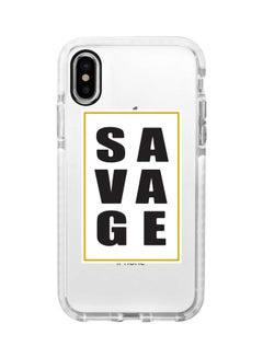 Savage Printed Case Cover For Apple iPhone XS Max Clear/White/Black
