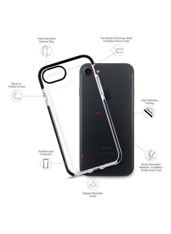 Stylizedd Impact Pro Series Adventure Printed Back Case For Apple iPhone 8 Clear/Black/White - Image 2